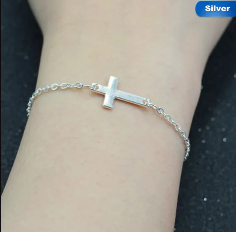 Stainless Steel Cross Bracelet